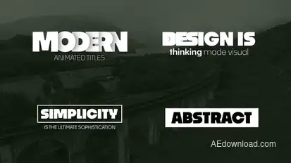 Text Animations Titles template preview