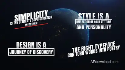 Text Animations Titles template preview