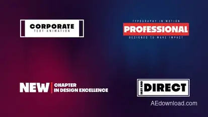 Text Animations Titles template preview