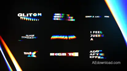 Text Animations | RGB Text Presets Titles template preview