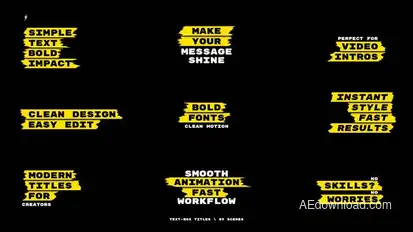 Text-Box Titles | After Effects Titles template preview