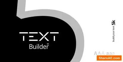 Videohive Text Builder | Ultimate Options Titles template preview