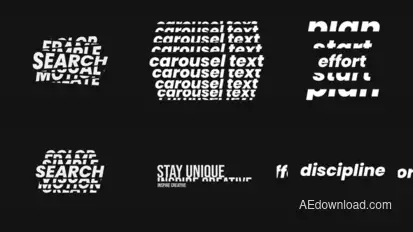 Text Carousel Titles template preview