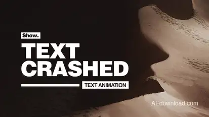 Text Crashed - Text Animation Titles template preview