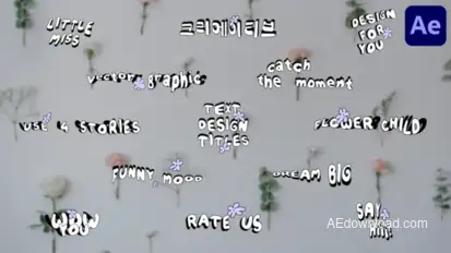 Text Design Titles | After Effects Titles template preview