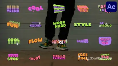 Text Design Titles for After Effects Titles template preview