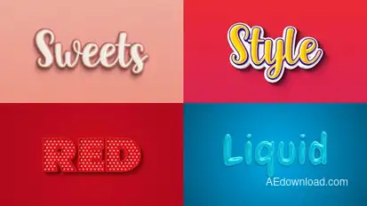 Text Effect 06 Titles template preview