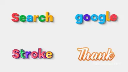 Text Effect 07 Titles template preview