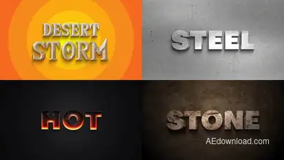 Text Effect - Action Style 01 Titles template preview