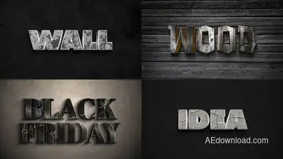 Text Effect - Action Style 04 Titles template preview