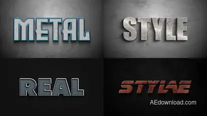 Text Effect - Action Style 05 Titles template preview