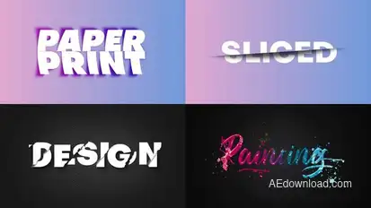 Text Effect - Artistic Style 02 Titles template preview