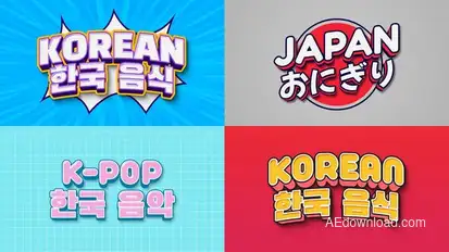 Text Effect - Asian Style Titles template preview