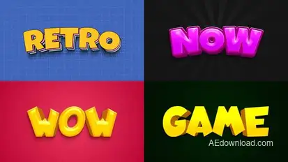 Text Effect - Cartoon Style 05 Titles template preview