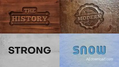 Text Effect - Cutout Style Titles template preview