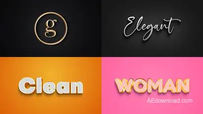 Text Effect - Elegant Style 01 Titles template preview