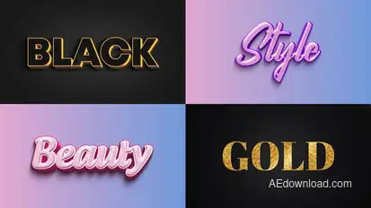 Text Effect - Elegant Style 03 Titles template preview