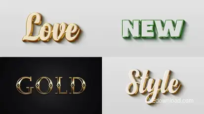 Text Effect - Elegant Style 04 Titles template preview