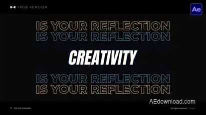 Text Fast Animation  AE Titles template preview