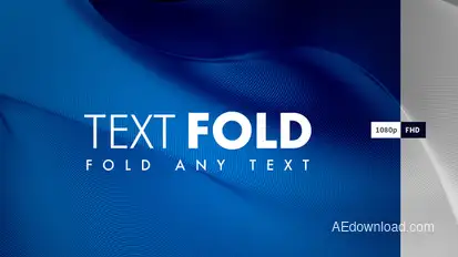 Text Fold Titles template preview
