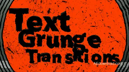 Text Grunge Transitions Elements template preview
