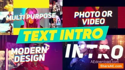 Text Intro Openers template preview