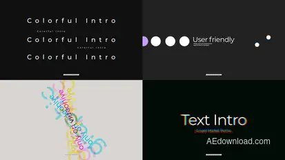 Text Intro Openers template preview
