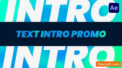 Text Intro Promo Openers template preview