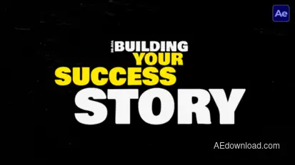 Text Kinetic Animation  AE Titles template preview