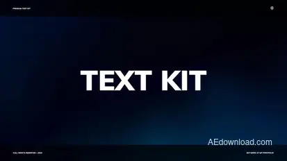 Text Kit | AE Titles template preview