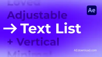Text List Titles template preview