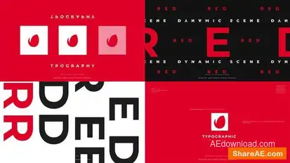 Text Logo Intro Openers template preview