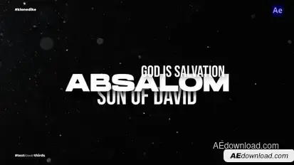 Text Lower Thirds Titles template preview