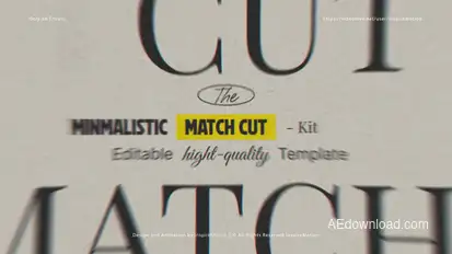 Text Match Cut Titles template preview