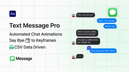Text Message Pro Elements template preview