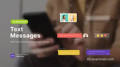 Text Messages Elements template preview