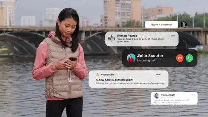 Text Notification Bars Titles template preview