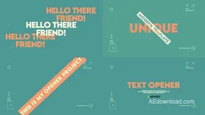 Text Opener Openers template preview