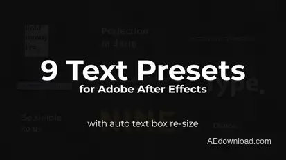 Text Presets Titles template preview
