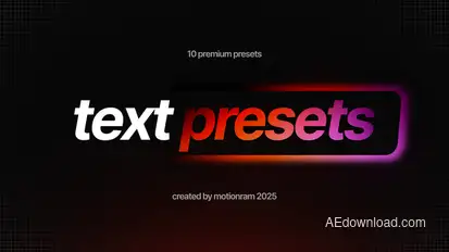 Text Presets Titles template preview