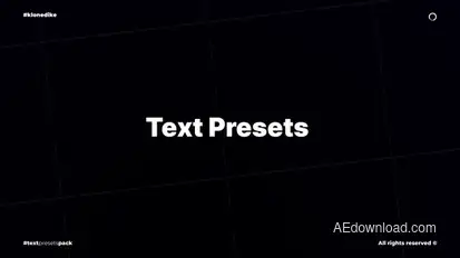 Text Presets  After Effects Titles template preview