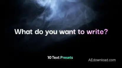 Text Scene Titles template preview