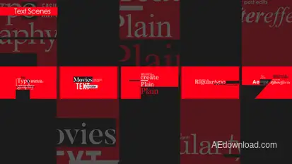 Text Scenes Titles template preview