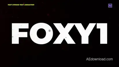 Text Stroke-Text Animation Titles template preview