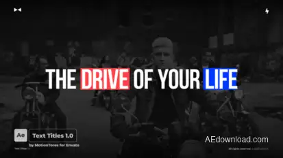 Text Titles 1.0  AE Titles template preview