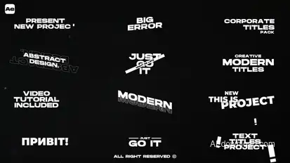 Text Titles Titles template preview