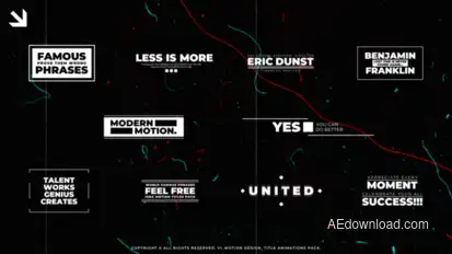 Text Titles | AE Titles template preview