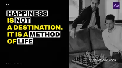 Text Titles Typography 2.0  AE Titles template preview