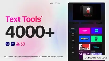 Text Tools - Most Versatile Titles Pack - Scripts - Fonts  - Extension Elements template preview