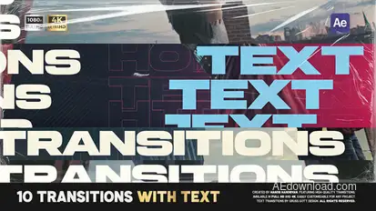 Text Transitions Elements template preview